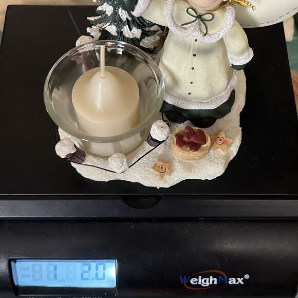 CRAZY MOUNTAIN Angel Fairy Candle Holder Tree Star Hearts Wings Adorable - Picture 12 of 12